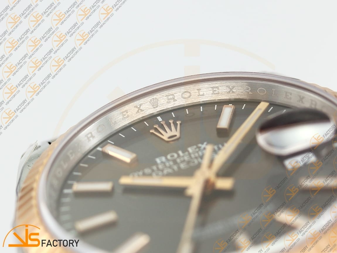 VSFactory (VSF) Rolex DateJust 36 116231 Gray Stick Dial 904L Steel and Rose Gold Jubilee Bracelet VS3235 Movement - 图片 8