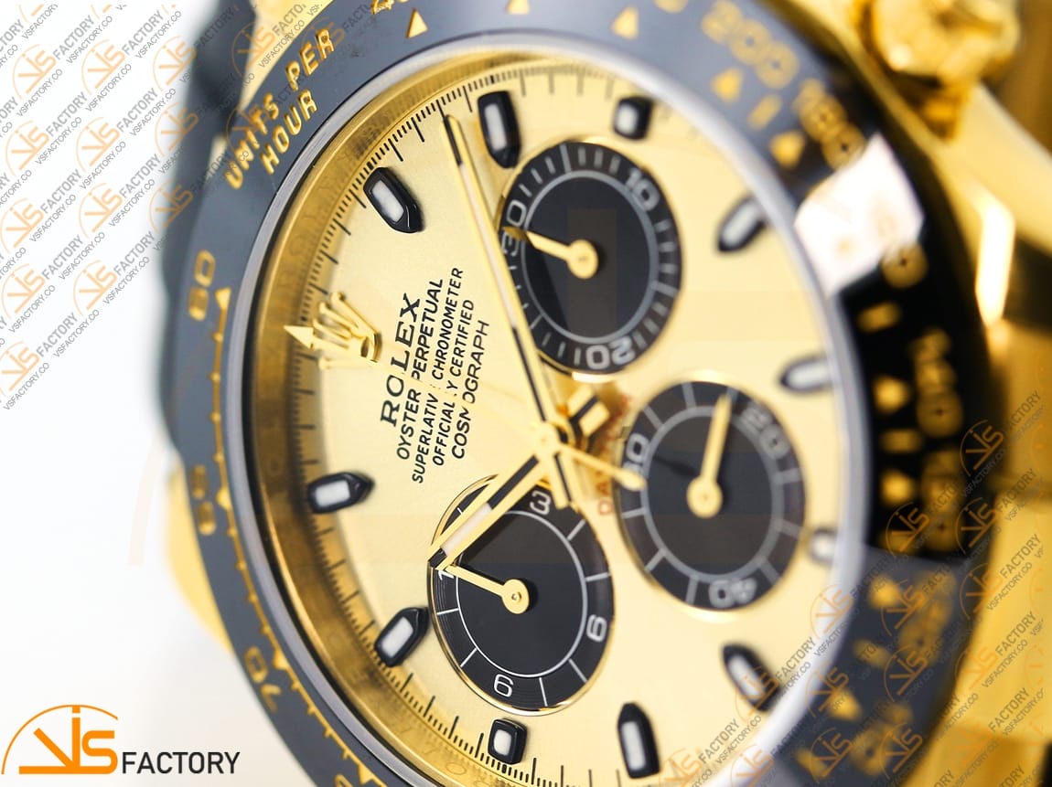 VS Factory Rolex Daytona 116518 YG Dial 904L Steel DD4130 Movement - 图片 6