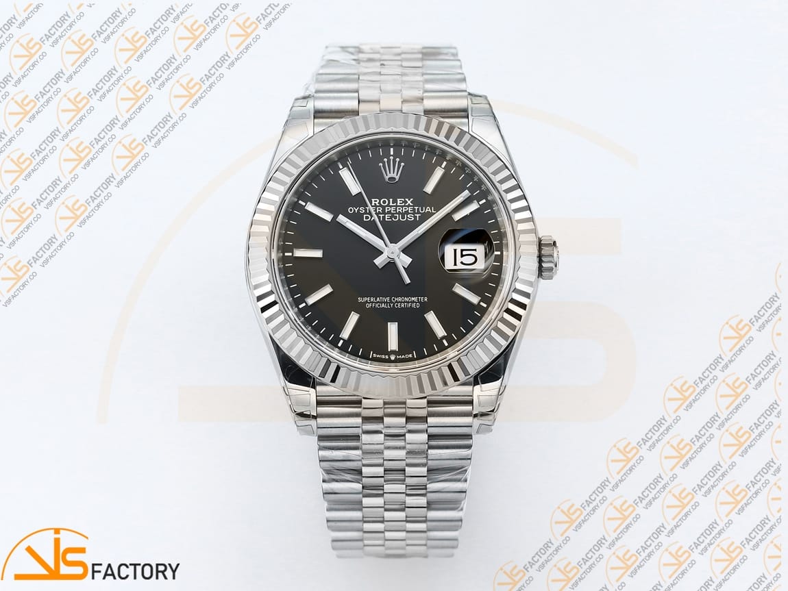 VS Factory Rolex DateJust 41 126334 Black Dial 904L Steel VS3235 Movement - 图片 3