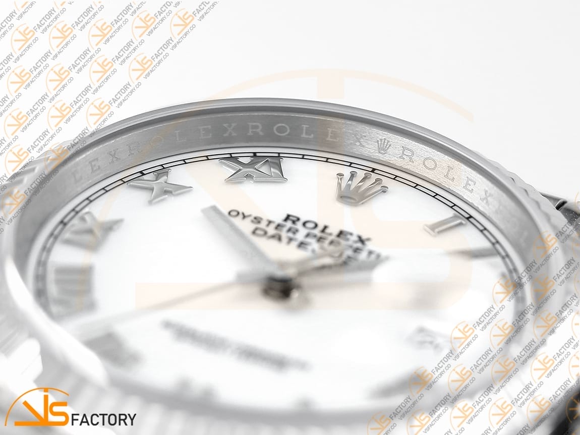 VSFactory (VSF) Rolex Datejust 36 126234 White Roman Dial – 904L Steel / VS3235 Movement - 图片 11