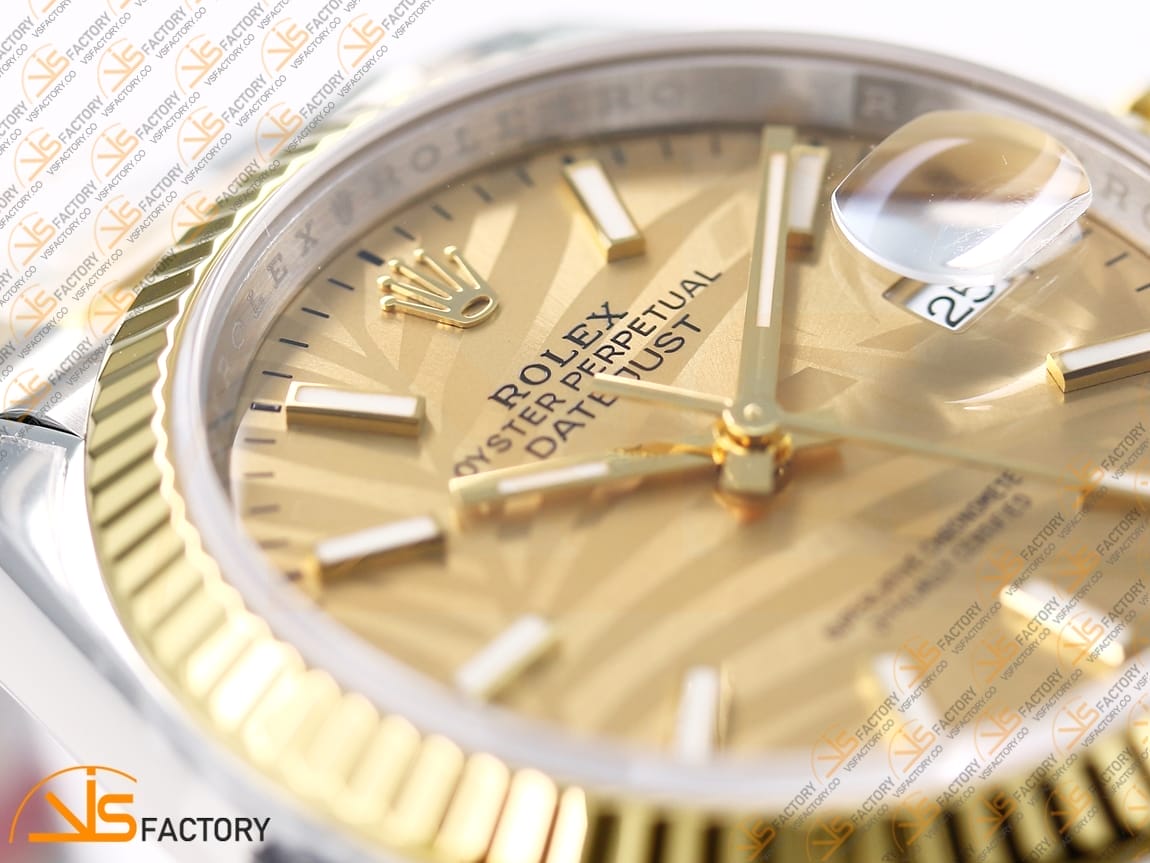 VSFactory (VSF) Rolex Datejust 36 126233 Leaf Dial 904L Steel Yellow Gold VS3235 Movement - 图片 6