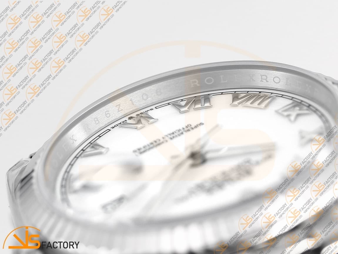 VSFactory (VSF) Rolex Datejust 36 126234 White Roman Dial – 904L Steel / VS3235 Movement - 图片 10