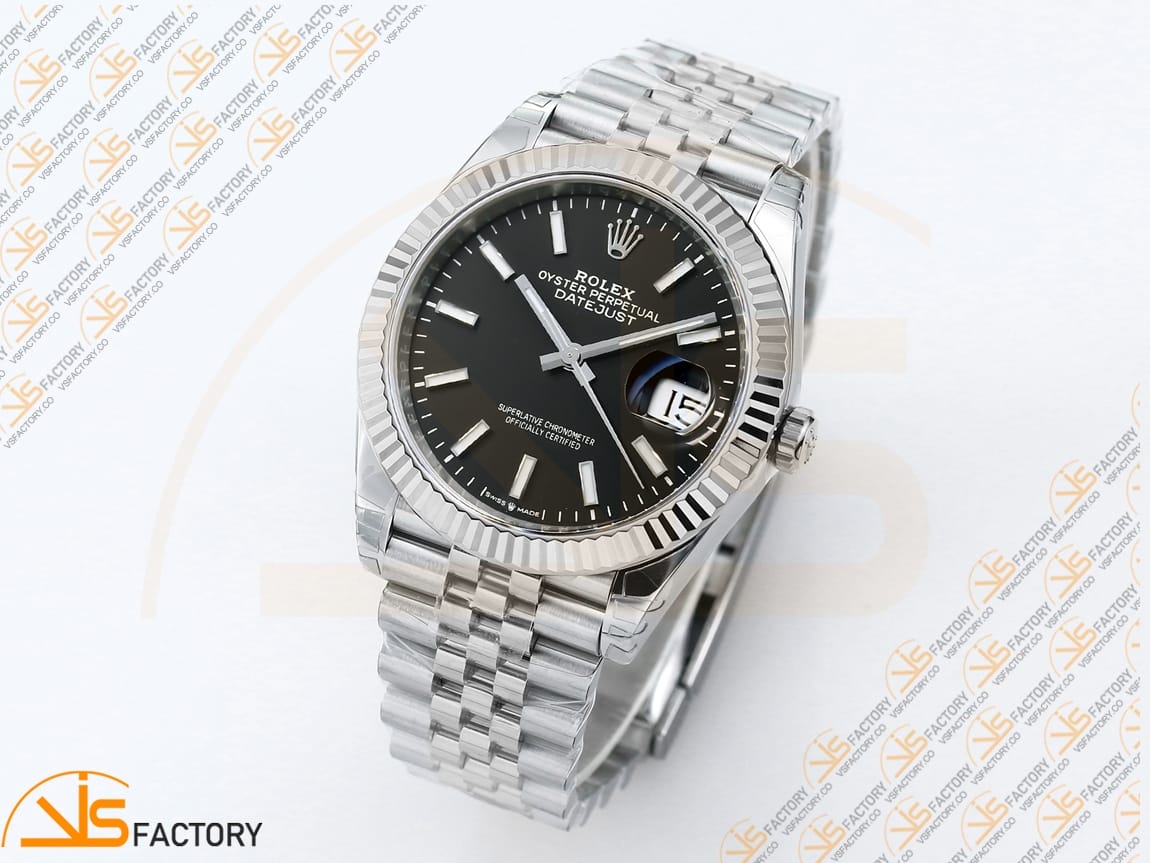 VS Factory Rolex DateJust 41 126334 Black Dial 904L Steel VS3235 Movement - 图片 4