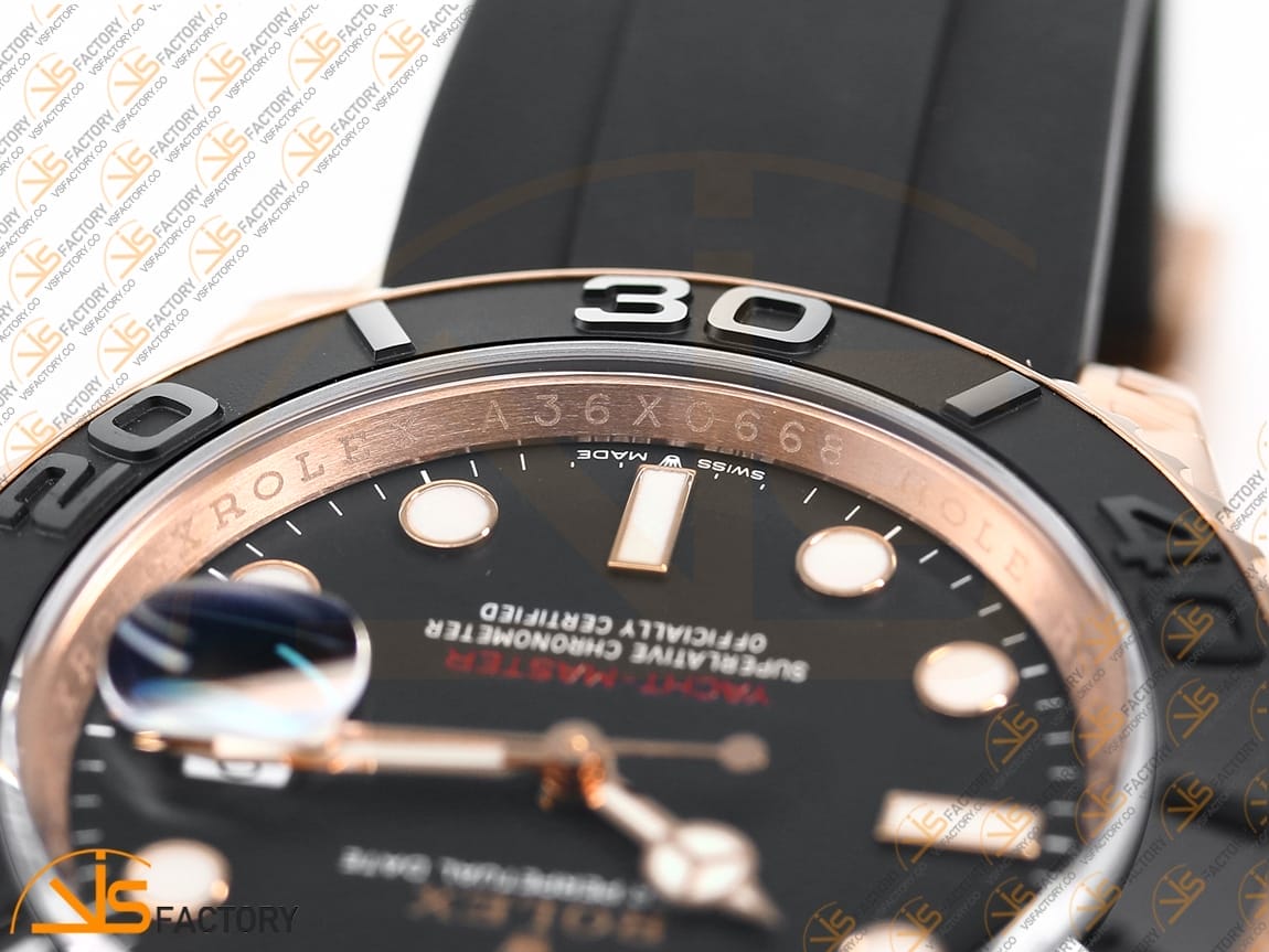 VSFactory (VSF) Rolex Yacht-Master 126655 Black Dial RG VS3235 Movement - 图片 7