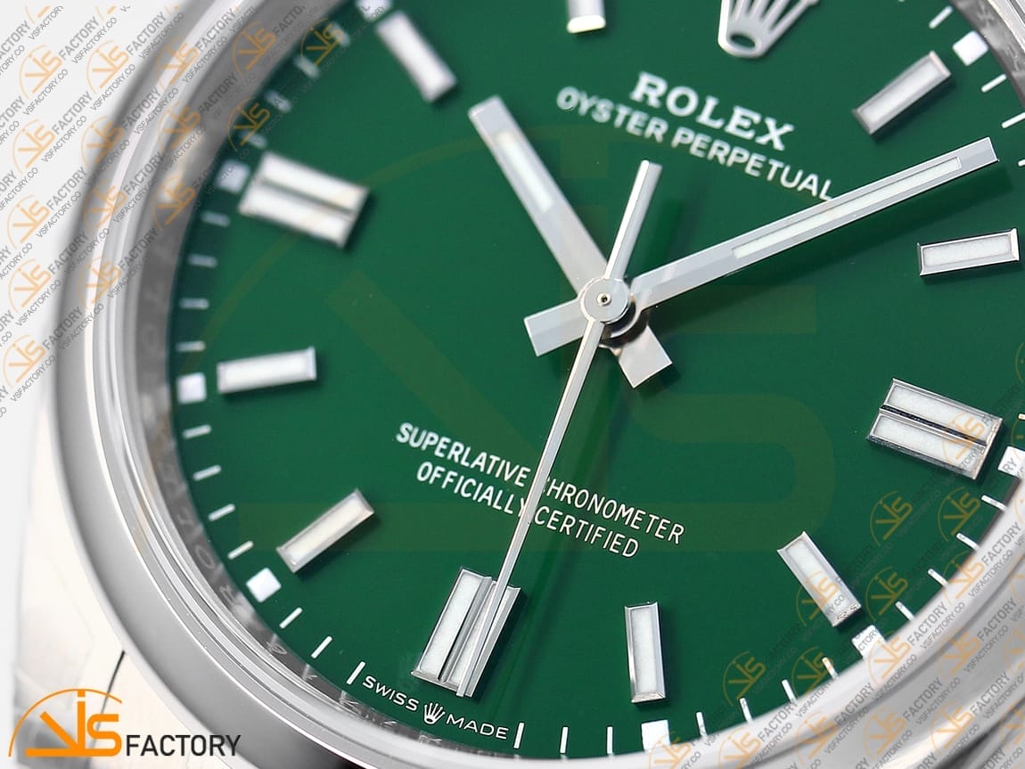 VSFactory (VSF) Rolex Oyster Perpetual 126000 Green Dial 904L Steel VS3230 Movement - 图片 9