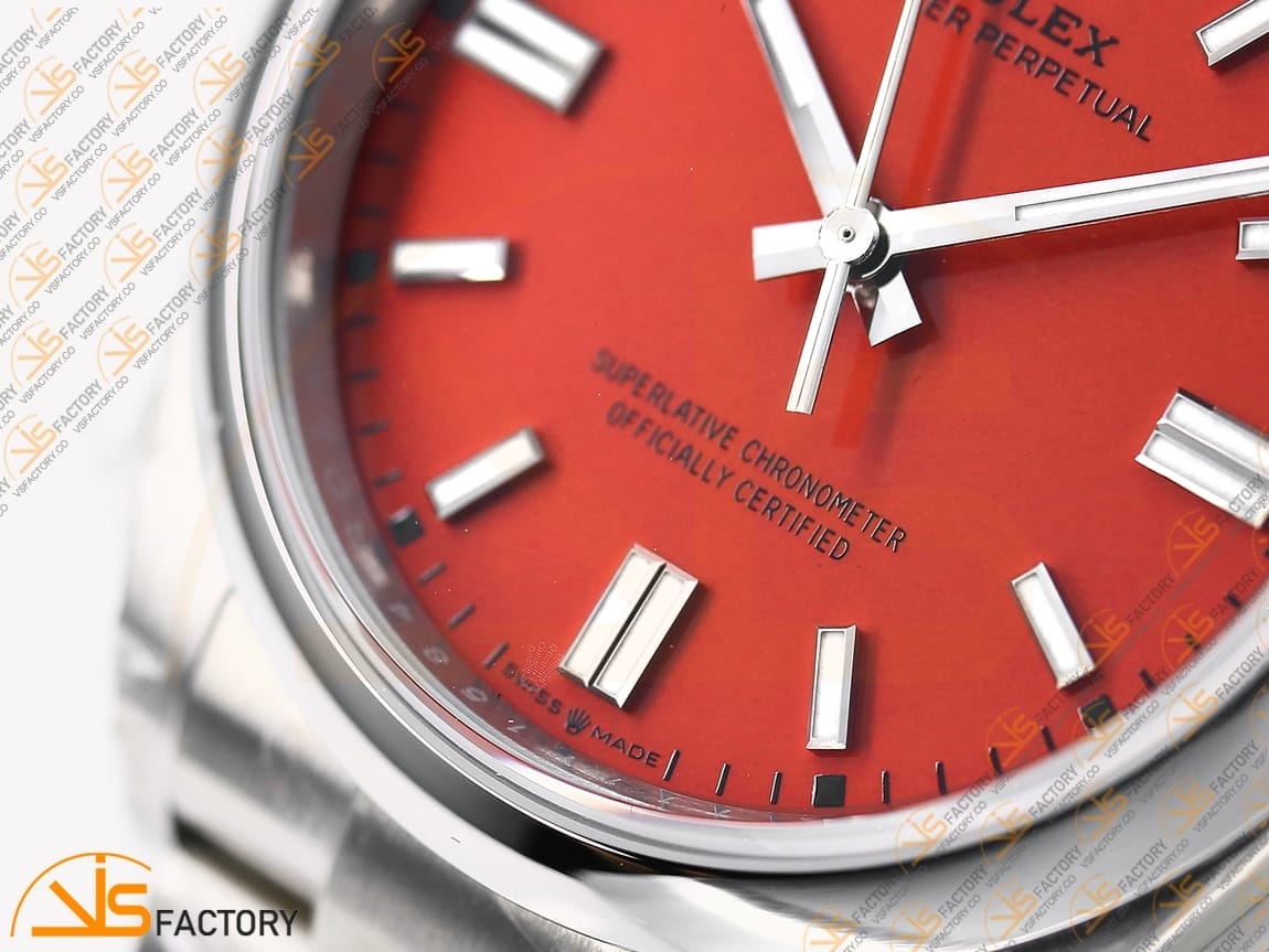 VSFactory (VSF) Rolex Oyster Perpetual 126000 Red Dial 904L Steel VS3230 Movement - 图片 10