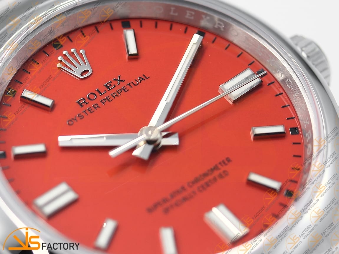 VSFactory (VSF) Rolex Oyster Perpetual 126000 Red Dial 904L Steel VS3230 Movement - 图片 7