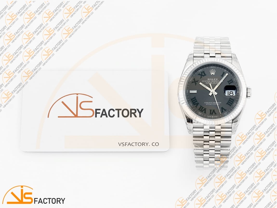 VSFactory (VSF) Rolex Datejust 36 116234 Gray Green Roman Dial – 904L Steel / VS3235 Movement - 图片 2