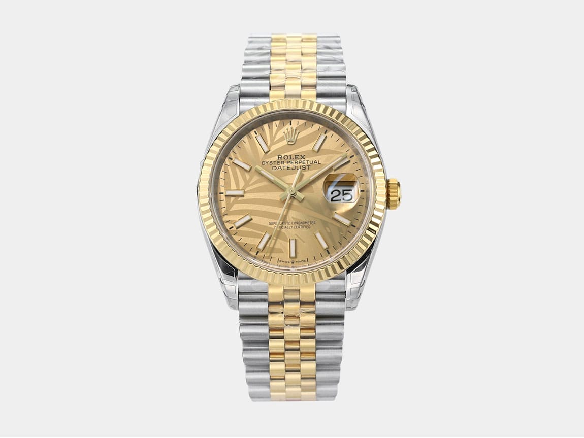 VSFactory (VSF) Rolex Datejust 36 126233 Leaf Dial 904L Steel Yellow Gold VS3235 Movement