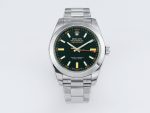 VSFactory (VSF) Rolex Milgauss 116400GV Black Dial 904L Steel SS Bracelet VS3131 Movement