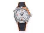 VSFactory (VSF) Omega Planet Ocean 43.5mm Gray Dial SS Case Black Orange Bezel Nylon Strap A8900 Movement