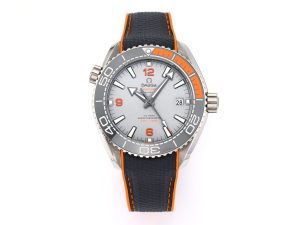 VSFactory (VSF) Omega Planet Ocean 43.5mm Gray Dial SS Case Black Orange Bezel Nylon Strap A8900 Movement