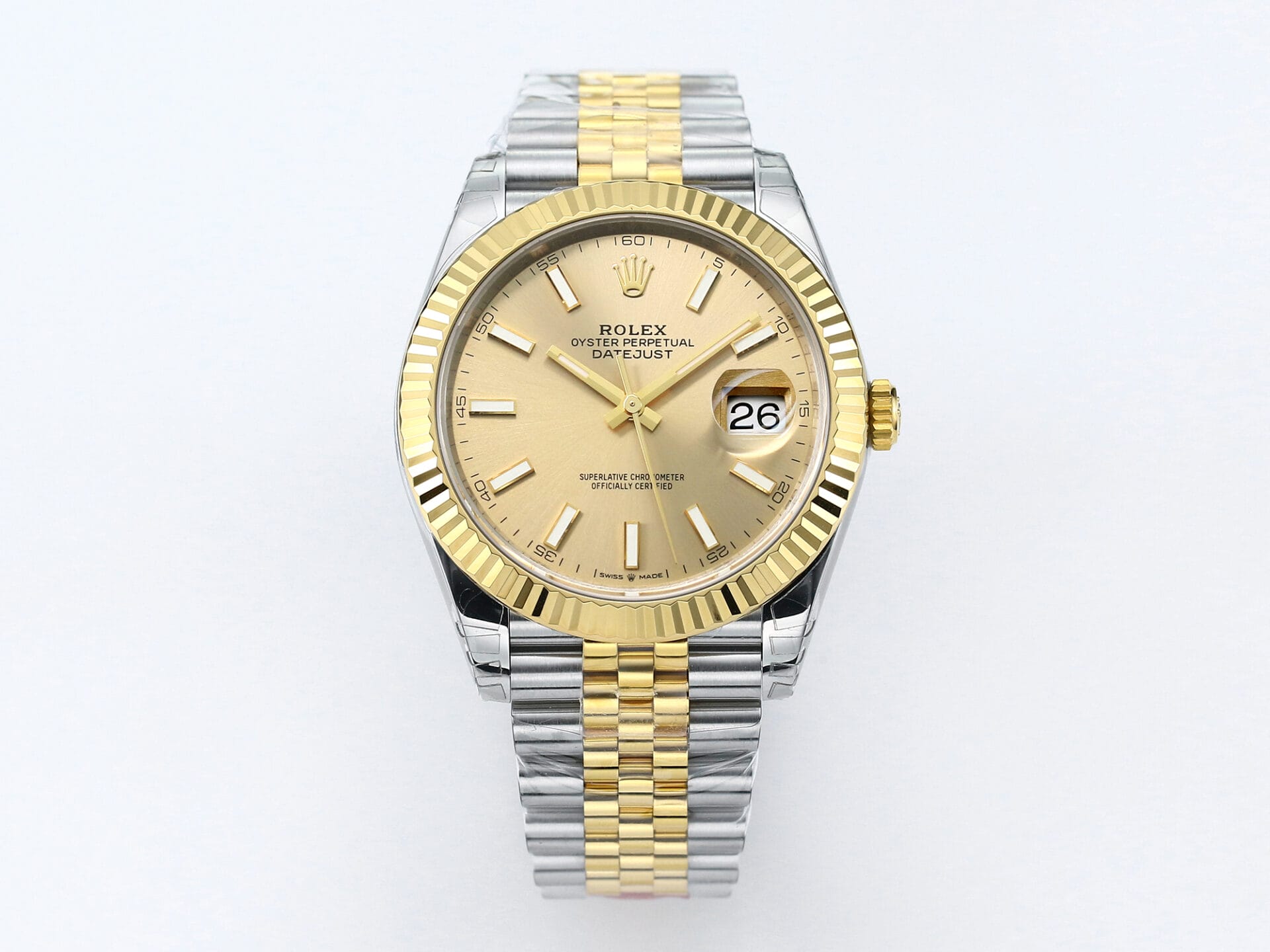 VS Factory Rolex DateJust 41 126333 Yellow Gold Dial SS/YG VS3235 Movement