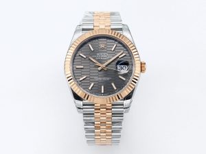 VS Factory Rolex DateJust 41 126331 Gray Textured Dial SS/RG VS3235 Movement