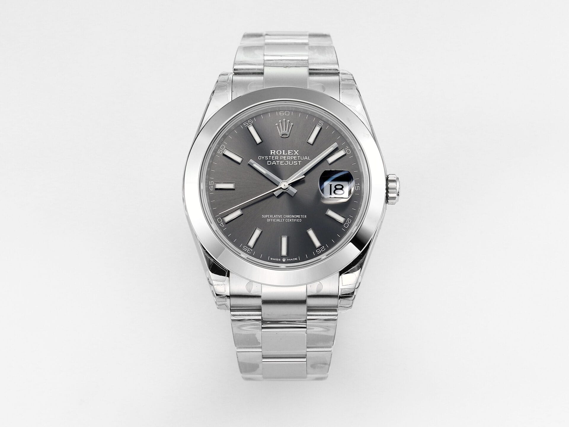 VS Factory Rolex DateJust 41 126330 Gray Dial 904L Steel VS3235 Movement