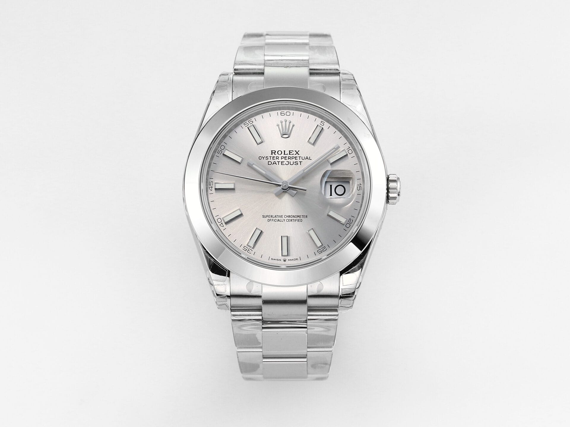 VS Factory Rolex DateJust 41 126330 Silver Dial 904L Steel VS3235 Movemen