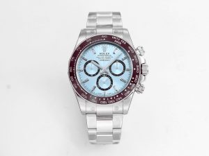 VS Factory Rolex Daytona 126506 Ice Blue Crystal Dial 904L Steel Oyster Bracelet Weighted VS4131 Movement