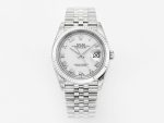 VSFactory (VSF) Rolex Datejust 36 126234 White Roman Dial – 904L Steel / VS3235 Movement