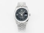 VSFactory (VSF) Rolex Datejust 36 116234 Gray Green Roman Dial – 904L Steel / VS3235 Movement