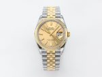 VSFactory (VSF) Rolex DateJust 36 116233 Yellow Gold Stick Dial 904L Steel Jubilee Bracelet VS3235 Movement