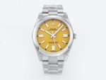 VS Factory Rolex Oyster Perpetual 124300 Yellow Dial 904L Steel VS3235 Movement