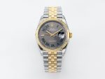 VSFactory (VSF) Rolex DateJust 36 Gray Dial 904L Steel Yellow Gold VS3235 Movement