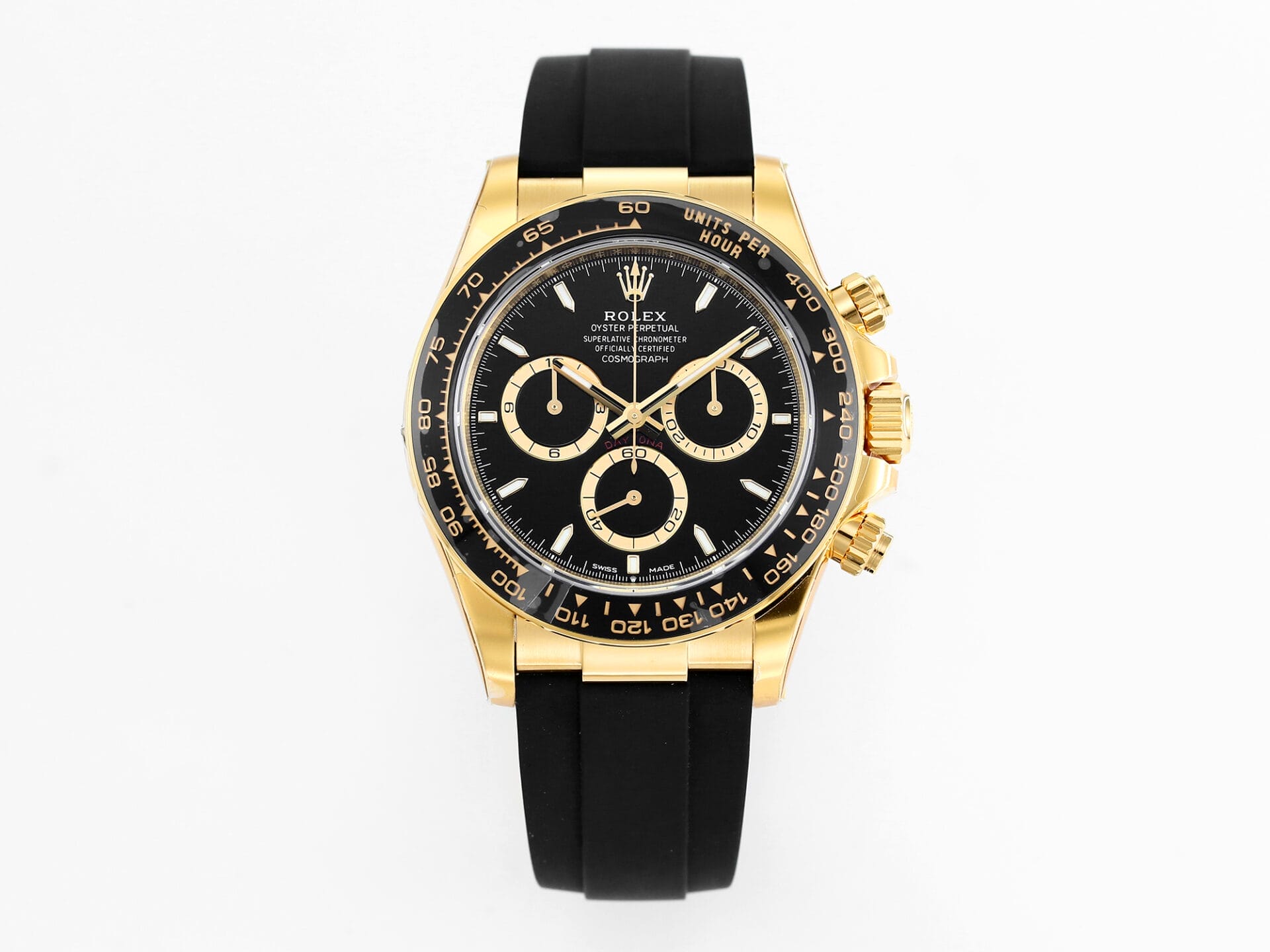 VSFactory (VSF) Rolex Daytona 126518 Black Dial Yellow Gold Oysterflex DD4801 Movement