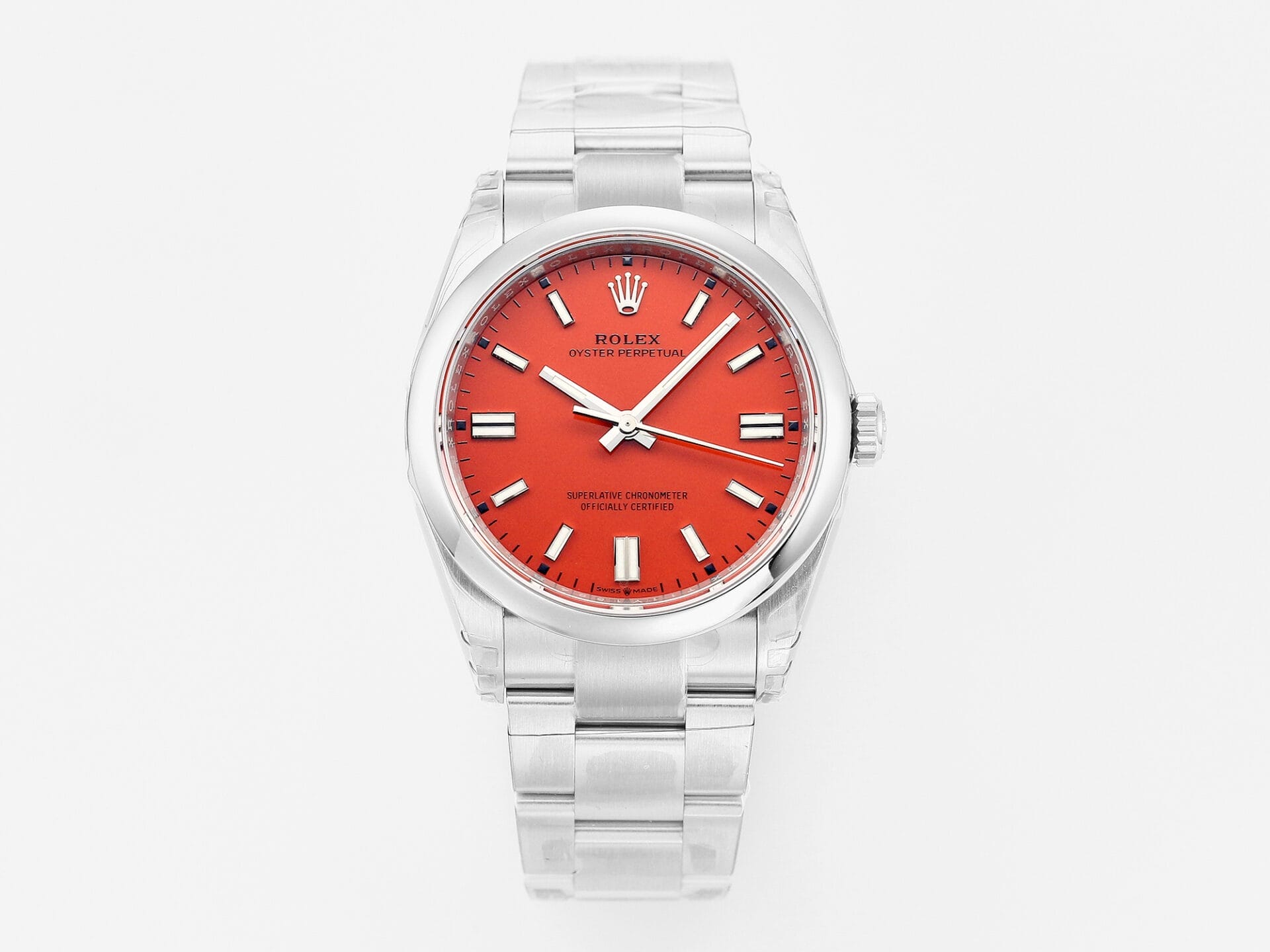 VSFactory (VSF) Rolex Oyster Perpetual 126000 Red Dial 904L Steel VS3230 Movement