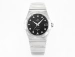 VSFactory (VSF) Omega Constellation 38mm Black Diamond Dial Steel Asia 8500 Movement