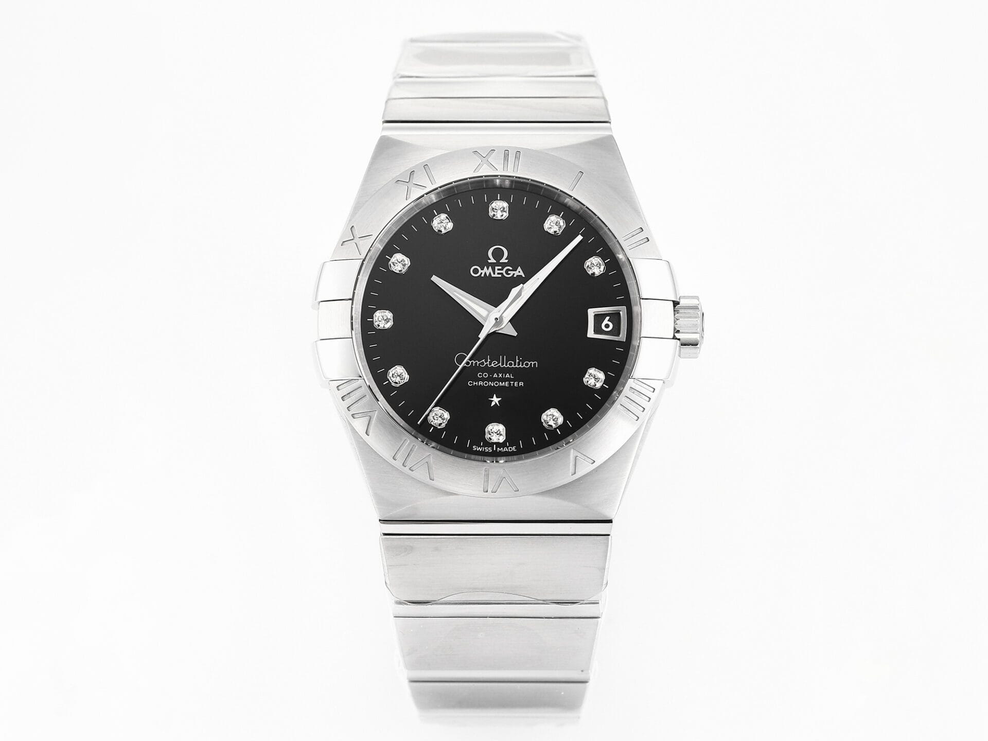 VSFactory (VSF) Omega Constellation 38mm Black Diamond Dial Steel Asia 8500 Movement