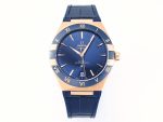 VSFactory (VSF) Omega Constellation Blue Ceramic Blue Dial YG Blue Rubber A8900 Movement