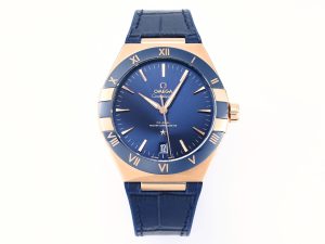 VSFactory (VSF) Omega Constellation Blue Ceramic Blue Dial YG Blue Rubber A8900 Movement