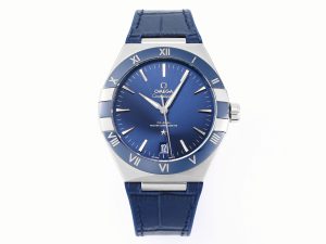VSFactory (VSF) Omega Constellation Blue Ceramic Blue Dial YG Blue Rubber A8900 Movement