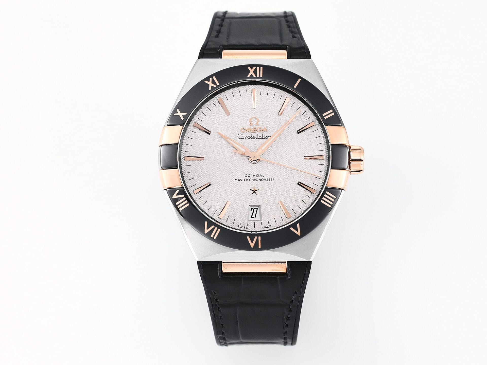 VSFactory (VSF) Omega Constellation Black Ceramic White Dial SSRG Black Rubber A8900 Movement