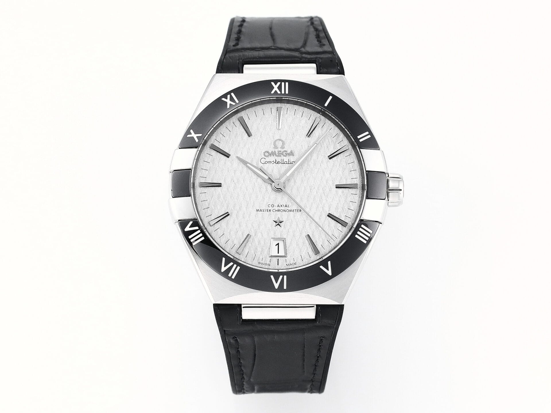 VSFactory (VSF) Omega Constellation Gray Dial Black Ceramic Steel A8900 Movement