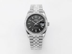 VSFactory (VSF) Rolex DateJust 36 116234 Black Stick Dial 904L Steel Jubilee Bracelet VS3235 Movement
