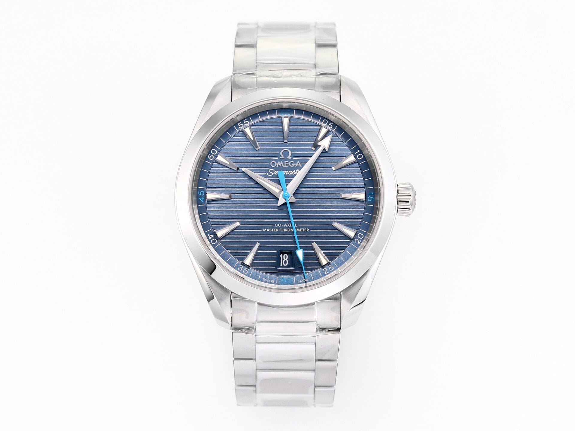 VSFactory (VSF) Omega Aqua Terra 150M Light Blue Dial Steel A8900 Movement