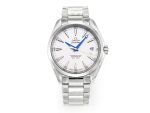 VSFactory (VSF) Omega Aqua Terra 150M White Textured Dial Blue Hands Steel A8500 Movement