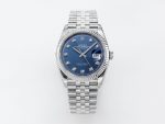 VSFactory (VSF) Rolex DateJust 36 126234 Blue Diamonds Dial 904L Steel Jubilee Bracelet VS3235 Movement