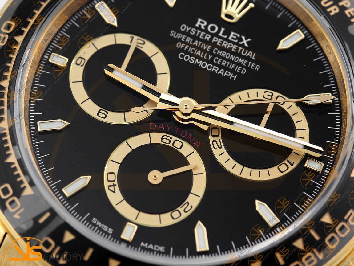 VSFactory (VSF) Rolex Daytona 126518 Black Dial Yellow Gold Oysterflex DD4801 Movement - 图片 16