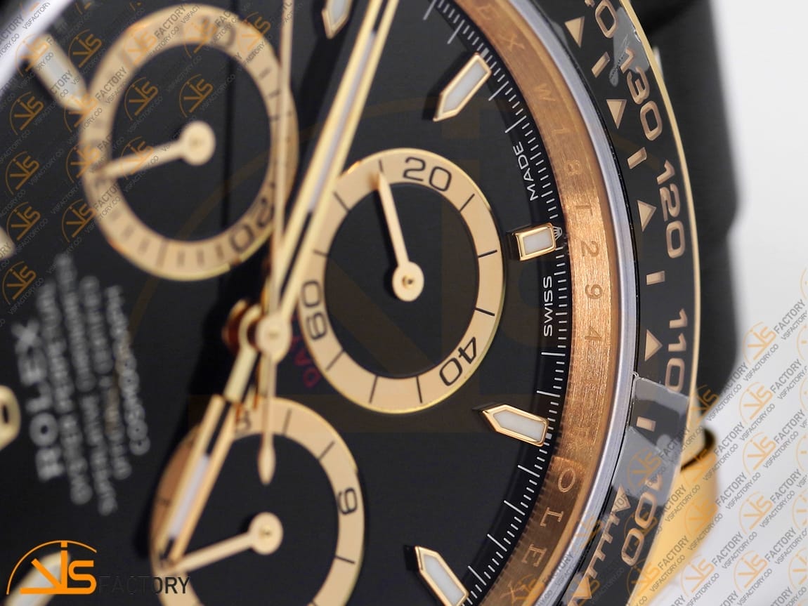 VSFactory (VSF) Rolex Daytona 126518 Black Dial Yellow Gold Oysterflex DD4801 Movement - 图片 14