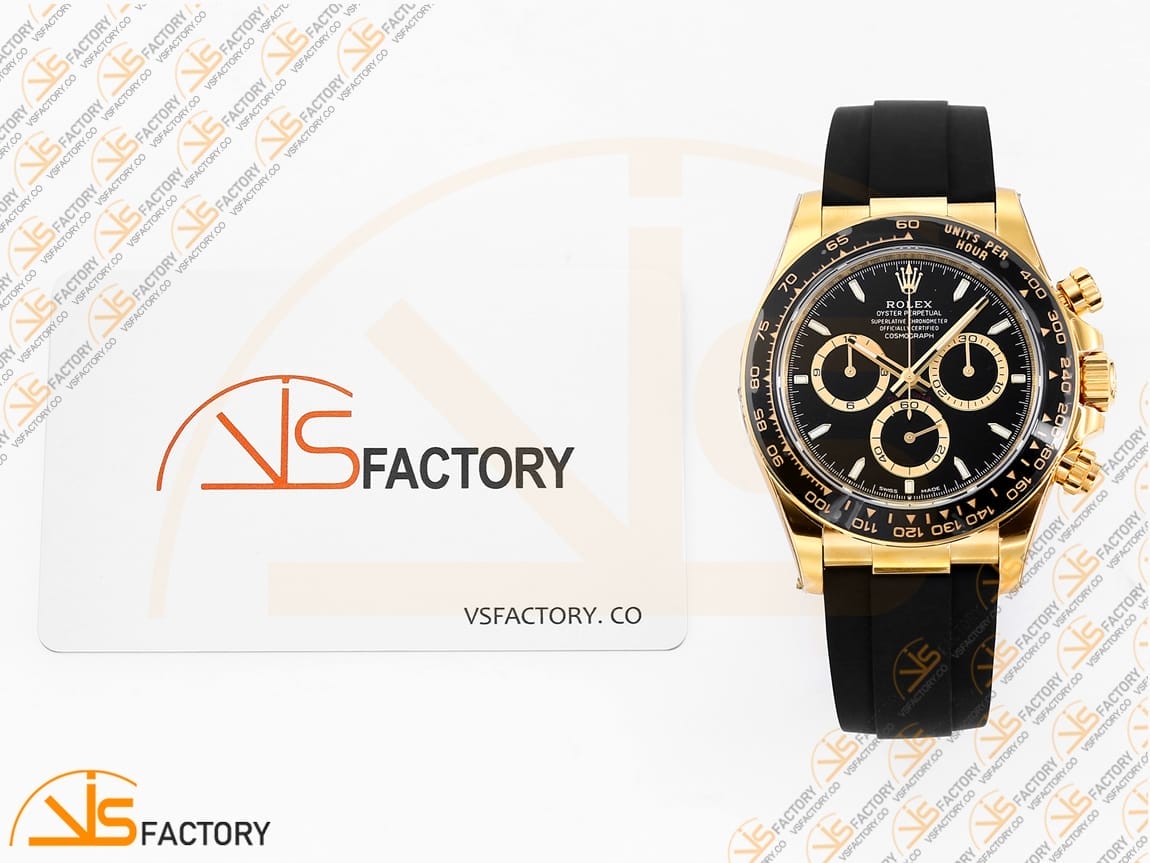 VSFactory (VSF) Rolex Daytona 126518 Black Dial Yellow Gold Oysterflex DD4801 Movement - 图片 2