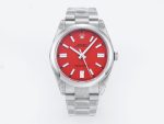 VS Factory Rolex Oyster Perpetual 124300 Red Dial 904L Steel VS3235 Movement