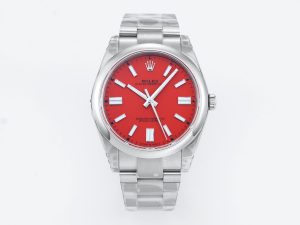 VS Factory Rolex Oyster Perpetual 124300 Red Dial 904L Steel VS3235 Movement