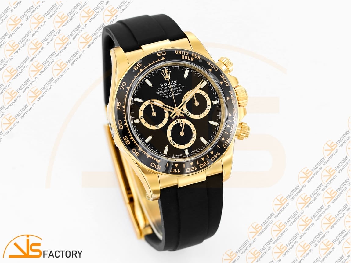 VSFactory (VSF) Rolex Daytona 126518 Black Dial Yellow Gold Oysterflex DD4801 Movement - 图片 5