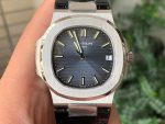 Patek Philippe Nautilus 5711 Blue Dial Leather strap Swiss Clone Replica