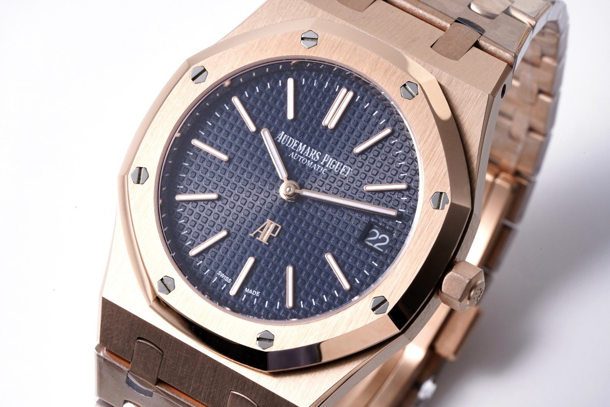 1:1 Super Clone AP Royal Oak Ref.15202 Rose Gold Swiss 2121 Calibre Watch - Image 6