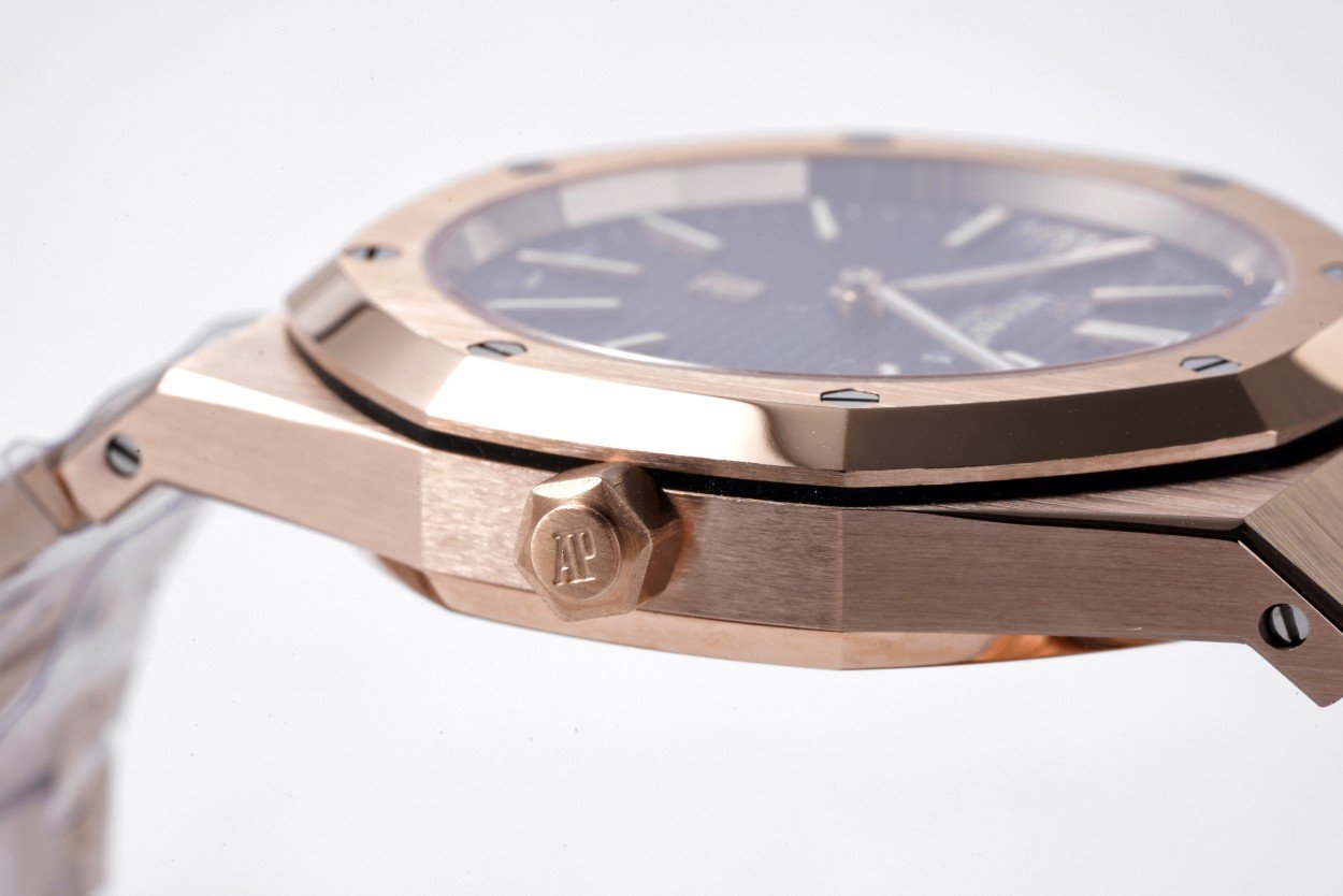 1:1 Super Clone AP Royal Oak Ref.15202 Rose Gold Swiss 2121 Calibre Watch - Image 2