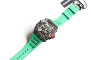 RM35-02 Rafael Nadal Green Rubber Strap Swiss Clone Movement Super Replica Watch