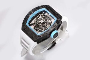 Richard Mille RM055 Balck Case White Rubber Strap Swiss Super Clone
